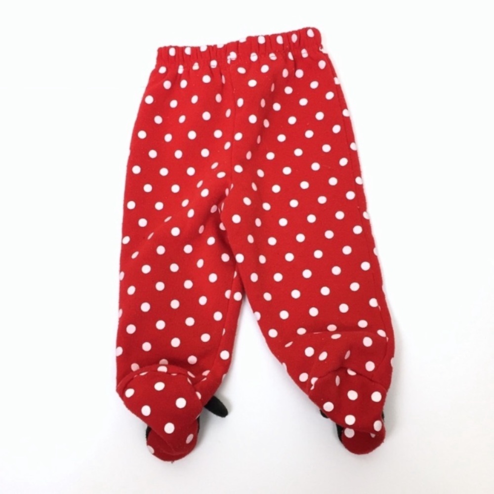 Vintage Disney Minnie Mouse polka dot footie pants size 6-9 months - Picture 3 of 3